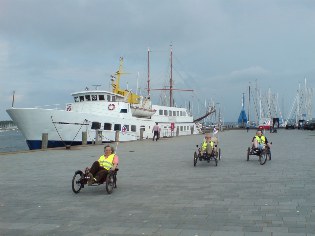 Auf der Hafenpromenade in Eckernförde