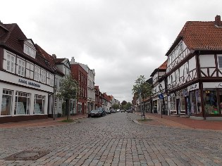 Blick in die Königstraße in Rendsburg