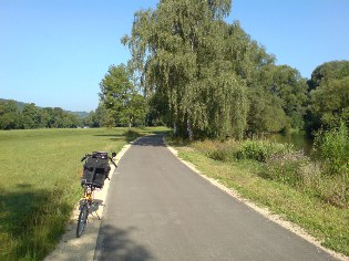 Altmühltal-Radweg in Eichstätt