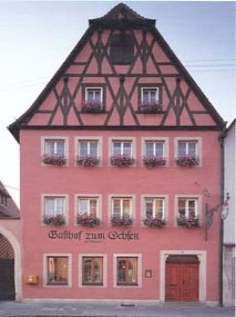 Gasthof zum Ochsen, Rothenburg, Altmühl-Radweg