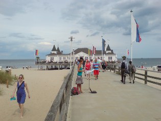 Radweg Berlin - Usedom: Seebrücke in Ahlbeck