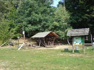 Rastplatz Pöhlitzbrück am Radweg Berlin - Usedom