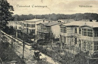 Einstige Villenstraße im Ostseebad Karlshagen auf Usedom