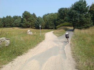 Unterwegs auf dem Radweg Berlin - Usedom - hier zwischen Lobetal und Biesenthal