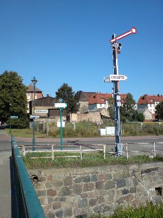 Hinweis zum Lokschuppen in Pasewalk