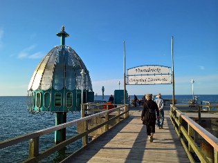 Seebrücke im Ostseebad Zinnowitz auf Usedom