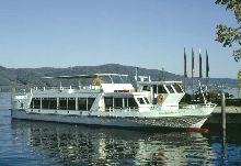 Motorschiff auf dem Überlinger See