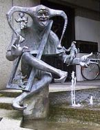 Kappedäschle-Brunnen in Radolfzell, Bodensee-Radweg