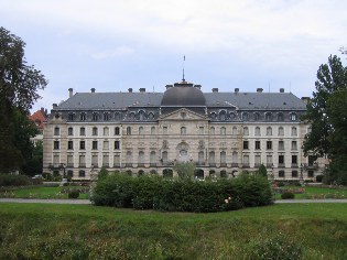 Schloss in Donaueschingen, Donau-Radweg