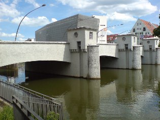 Die Groß Bruck in Tuttlingen am Donau-Radweg