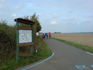 Unterwegs auf der Flaeming-Skate unweit von Bochow