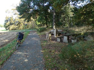 Rastplatz der Flaeming-Skate bei Liebsdorf