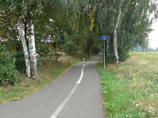 Unterwegs auf der Flaeming-Skate bei Markendorf