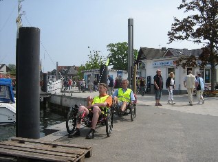 Michael Faber und Jürgen Thesing unterwegs auf dem Ostseeküsten-Radweg