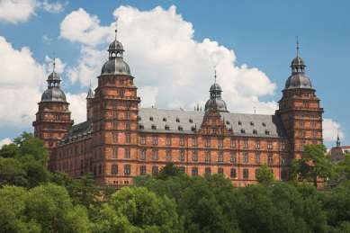 Schloß Johannisburg in Aschaffenburg, Main-Radweg