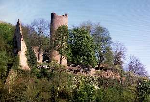 Scherenburg in Gemünden, Main-Radweg