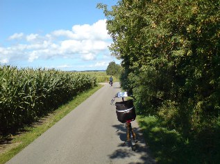 Ostsee-Radweg bei Drammendorf auf Rügen