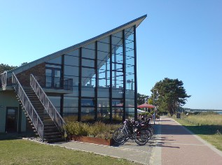 Blick auf die Strandperle in Glowe auf der Insel Rügen - Ostsee-Radweg