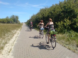 Unterwegs auf dem Ostsee-Radweg bei Graal-Müritz