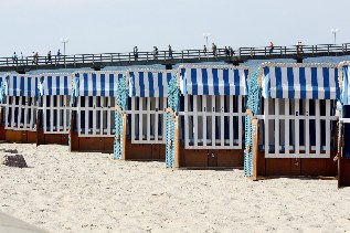 Strandkörbe am Strand von Kühlungsborn