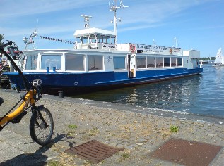 Boddenschifffahrt am Ostsee-Radweg