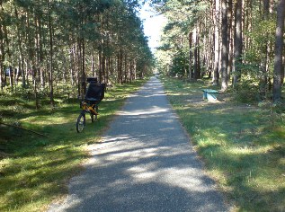 Unterwegs auf dem Ostsee-Radweg auf der Schaabe, Insel Rügen