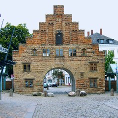 Nordertor in Flensburg, Ostseeküsten-Radweg