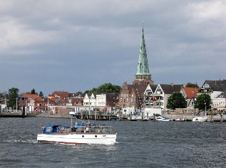 Ansicht von Travemünde, Ostseeküsten-Radweg